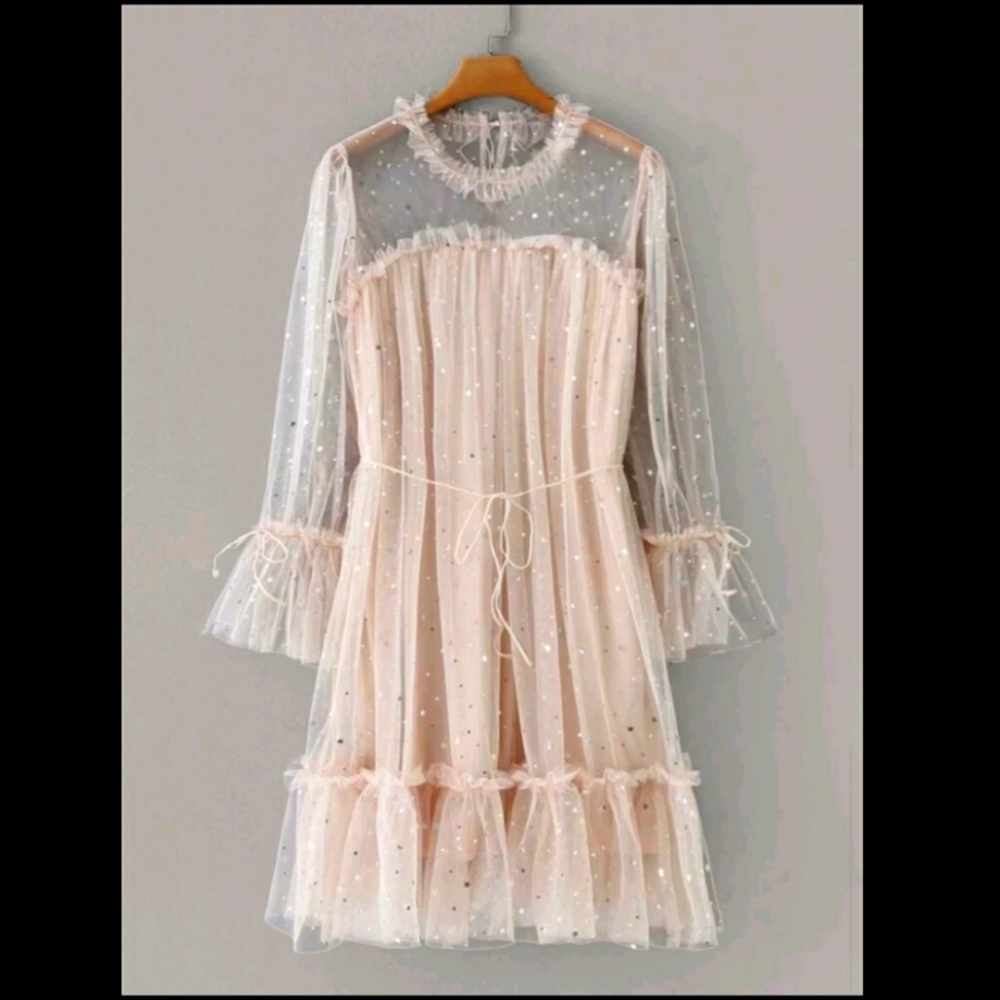Cosmic Stars Lace Dress
